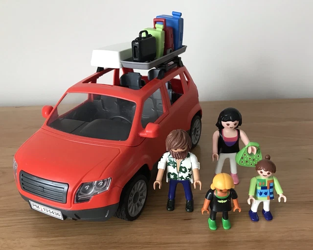 PLAYMOBIL SUMMER Fun Family Car SUV Figures Luggage. 12.99 PicClick UK