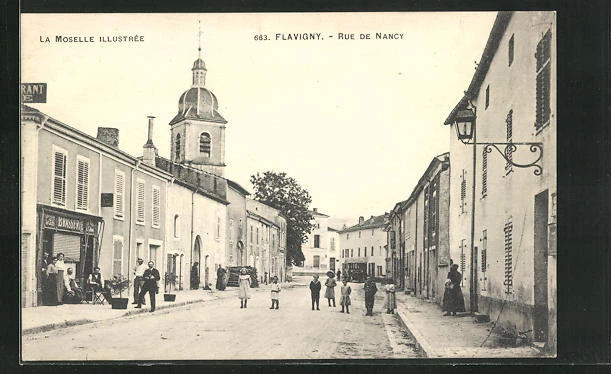 CPA Flavigny-sur-Moselle, Rue de Nancy