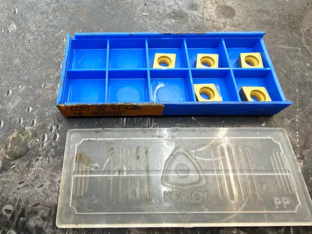Qty 5 Korloy CCMT 32.51 -C05 CCMT32.51-C05 8058407 NC30P grade carbide inserts