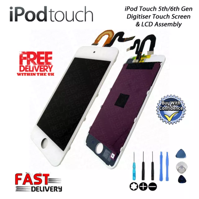 **NEW** Digitiser Touch Screen & LCD Repair For iPod Touch 5th & 6th Gen - WHITE