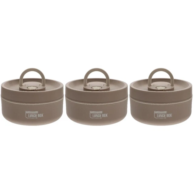 3x Scatola Donna Acciaio Inox Bento Box per Casa Amici Decorazione Deposito