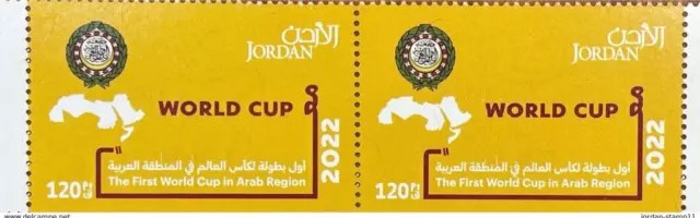 Jordan stamp 2022 the first World Cup in Arab region 2set/MNH