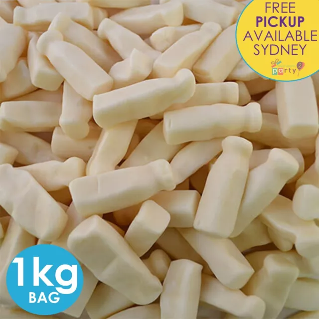 1Kg Cadbury Fresha Milk Bottles Bulk Halal Lollies Party Favours Candy Buffet