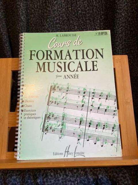 M. Labrousse Formation musicale 3e année formation musicale éditions Lemoine