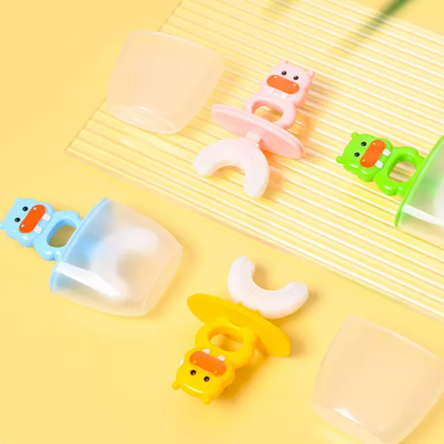 Teeth Care Brush Cute Shape Silicone Bristles Toothbrush Children Teeth Care