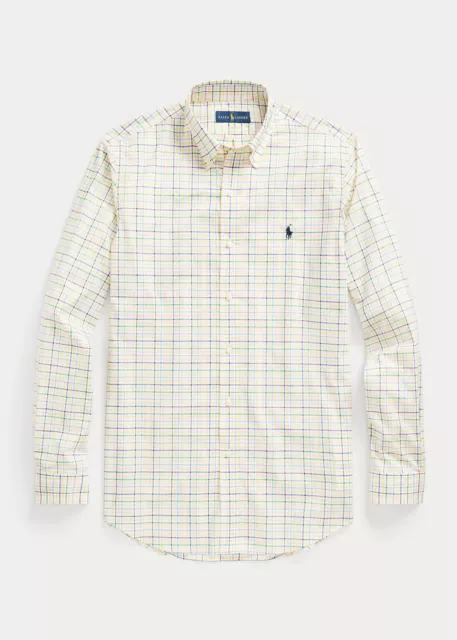 $98.50 Polo Ralph Lauren Men's, Classic Fit Stretch Poplin Shirt, Multi, L/16.5