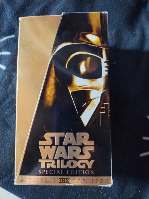 Star Wars Trilogy Special Edition Gold Box On VHS Video Cassette Tapes 1997