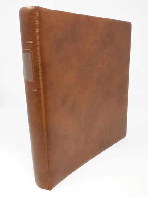 LINDNER Ringbinder 1104 ohne Kassette braun gebraucht (Z1675)