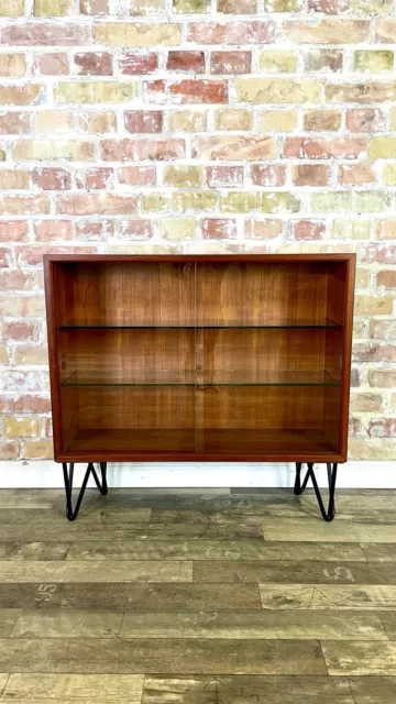 60ER JAHRE TEAK MID CENTURY KOMMODE ANRICHTE SIDEBOARD HAIRPINLEGS VINTAGE 60s 2