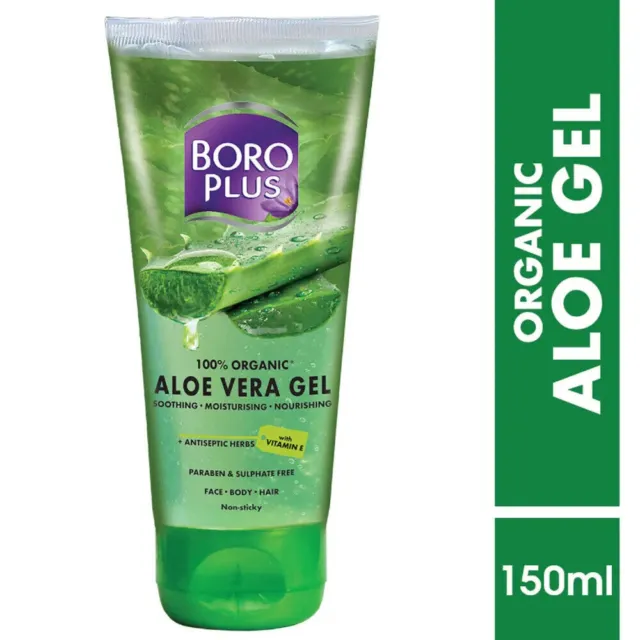 BoroPlus 100% Organic Aloe Vera Gel (150ml)