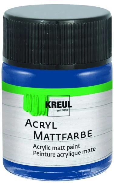 Kreul Acryl Mattfarbe dunkelblau 50 ml  Künstlerfarben