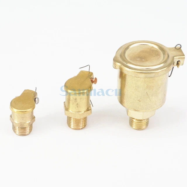 Brass Sight Glass Gravity Drip Feed Oiler - 1/8 BSP Thread, 1" OD, For Hit & Miss Engines
