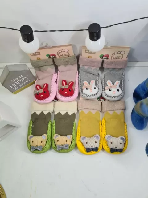 Baby Lovely anti-slip socks indoor slipper cute socks shoes toddler animals kids