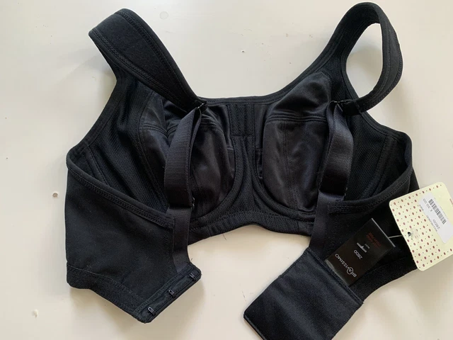 BRAVISSIMO INSPIRE SPORTS Bra Underwired Non Padded Black Size UK 28DD BNWT  £10.00 - PicClick UK