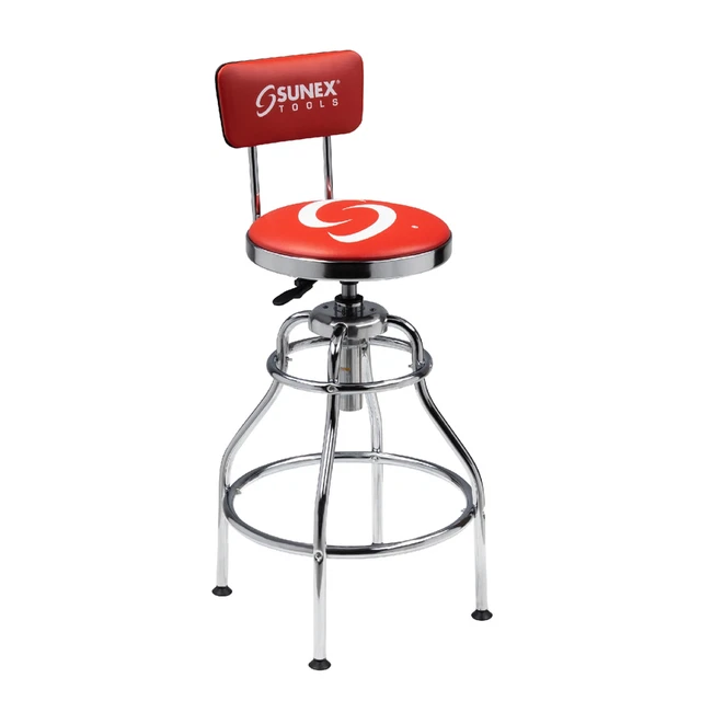 HYDRAULIC SHOP STOOL CHROME) Sunex 8516
