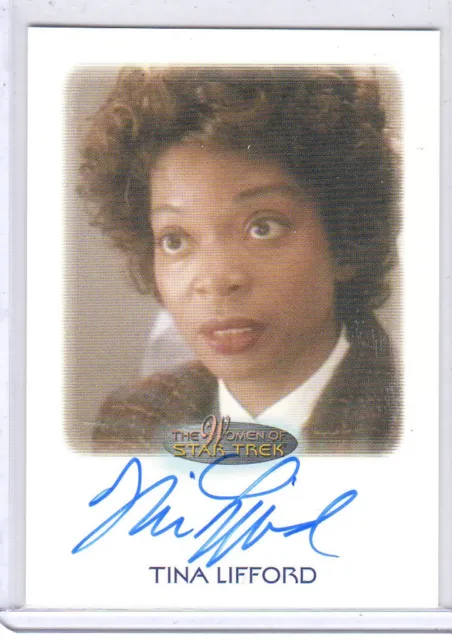 Women of Star Trek Tina Lifford autograph card