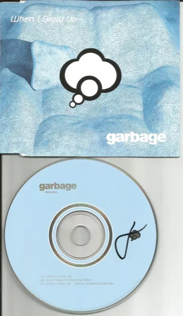 GARBAGE When I Grow Up w/ RARE MIX & UNRELEASED Europe CD Single USA Seller 1996