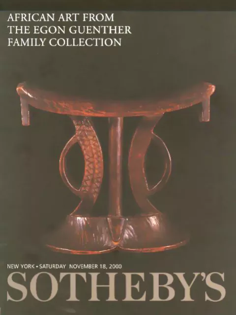 Sotheby's African Tribal Egon Guenther Collection Auction Catalog 2000