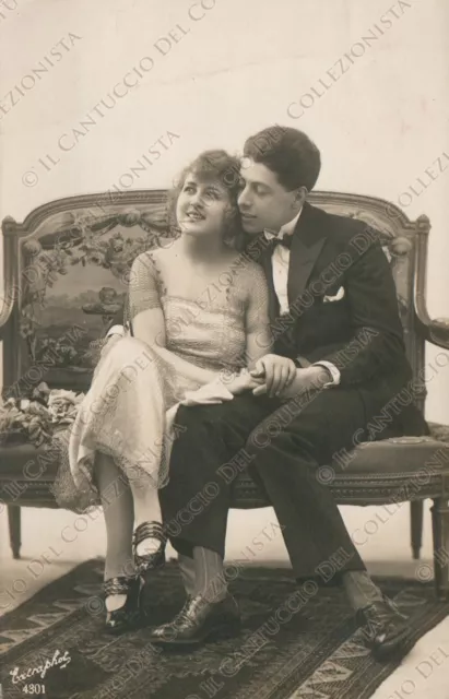 Coppia innamorati fotografia Cartolina romantica