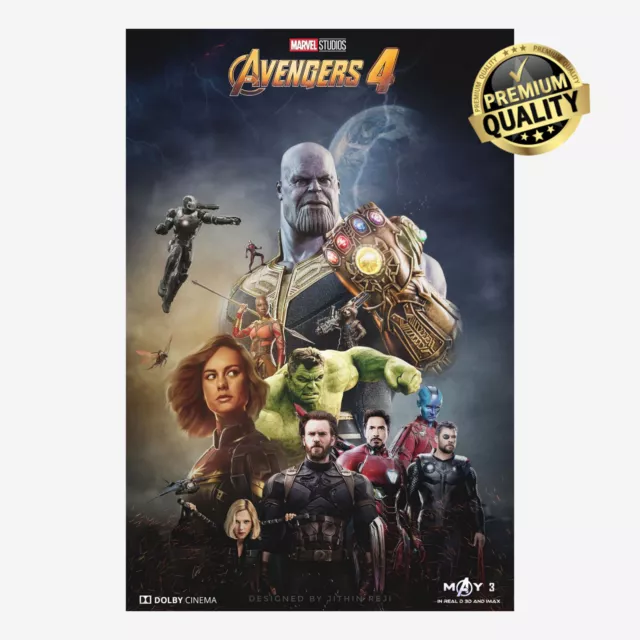 AVENGERS ENDGAME 2019 v2 OFFICIAL MOVIE ORIGINAL PRINT POSTER CHOOSE YOUR SIZE