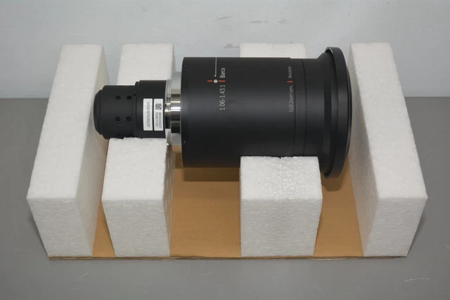 ^ Barco Projector GLD Zoom Lens Motorized 1.06 - 1.43:1 R98017221 #X505