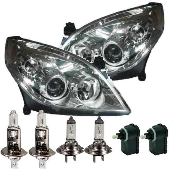 Headlight Set Opel Vectra C Signum 02-05 Clear Glass Chrome Incl. MO 57198903