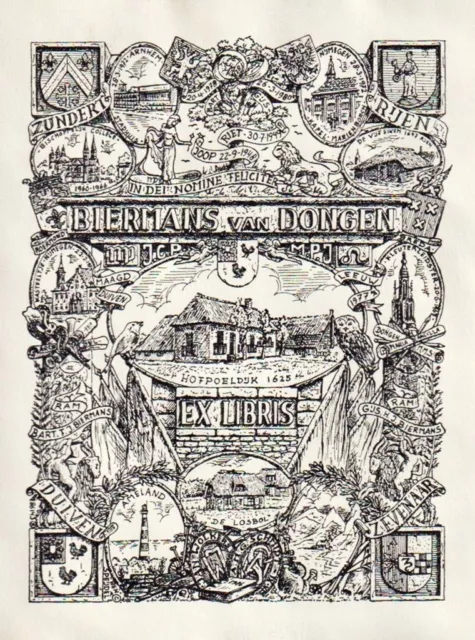 Exlibris Bierhans Furgoneta Dongen Bookplate Ex-Libris