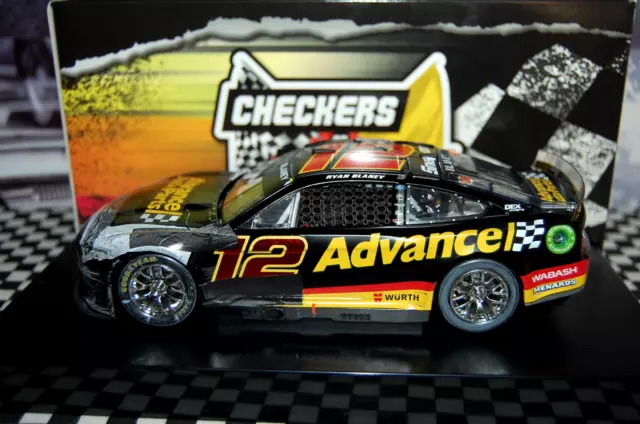 Ryan Blaney #12 Dame oder Wrackers Advance Autoteile 1/24 NASCAR Druckguss