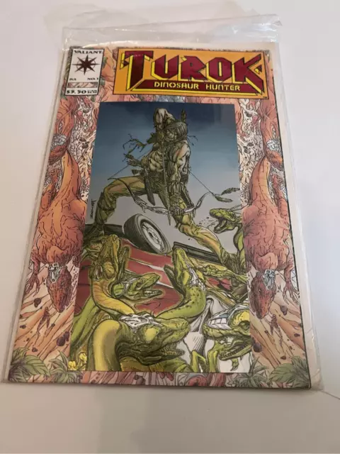 Turok Dinosaur Hunter Valiant Comics Red Foil Chromium