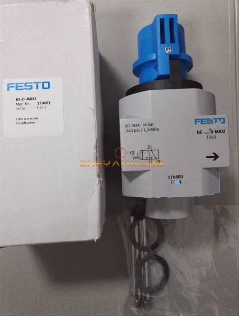 1PZ NUOVA IN SCATOLA FESTO valvola interruttore 170683 HE-D-MAXI