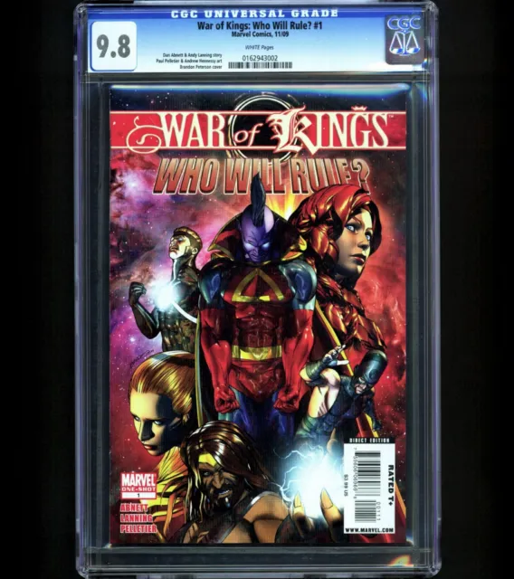 War of Kings Who Will Rule #1 CGC 9.8 1ST SMASHER Gladiator Cover Starjammers NM