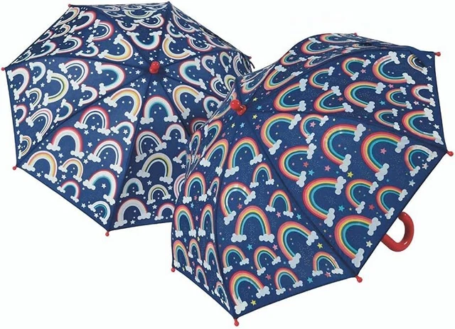 Floss & Rock 43P6404 Rainbows Color Changing Kids Umbrella, 25.98-inch Diameter
