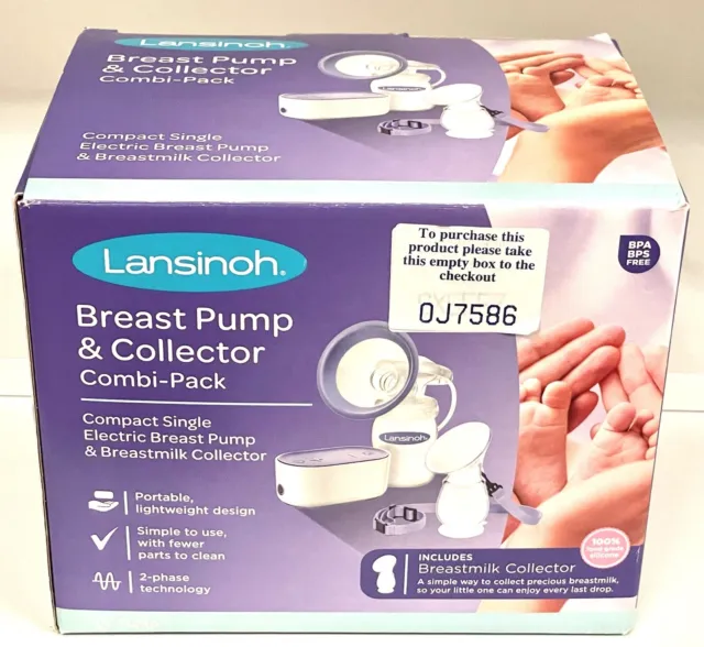 Lansinoh Compact Single Electric Breast Pump & Milk Collector set  (UnSealed)