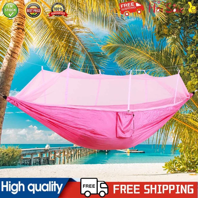 1-2 Person Camping Hammock Breathable Hammock Canopy Quick-Drying Hiking Camping