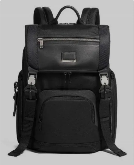 Tumi Alpha Bravo LARK Backpack Shoulder Bag Business, Travel Nylon Lether Black