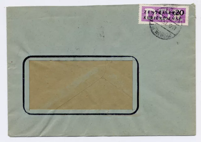 Brief 1957 Dienstm. B Dienstm. für den ZKD Mi.-Nr. 7 OST Fraureuth bei Werdau