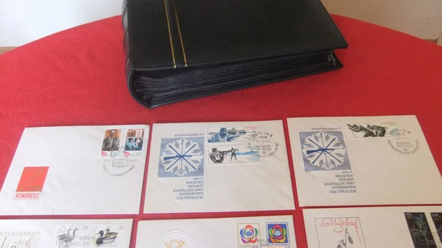 1 Album Selten! 77 St.DDR Ersttagsbriefe FDC Briefmarken Sonderstempel 
