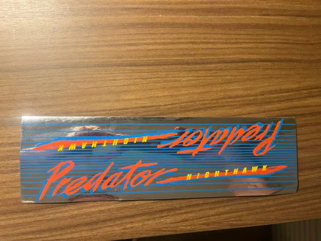 🍀Nos Original 87/88 Schwinn Predator “Nighthawk” Frame Decal Old School Bmx 🍀Nos Original 87/88 Schwinn Predator “Nighthawk” Frame Decal Old School Bmx