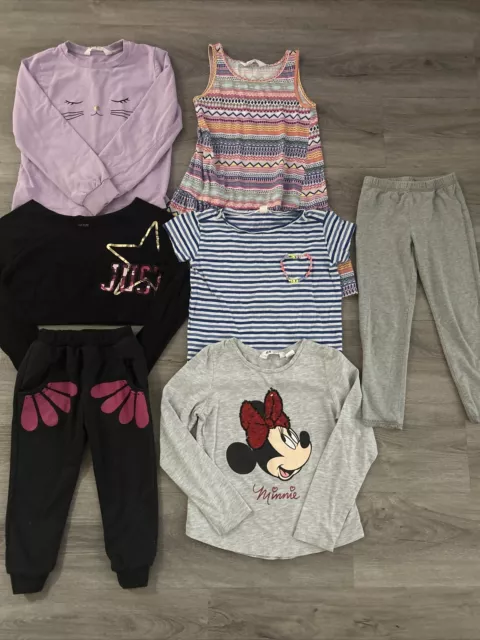Girls Clothing Lot, Size 6/7, 7 Items, Disney, Justice, Minnie Mouse, Pants Top