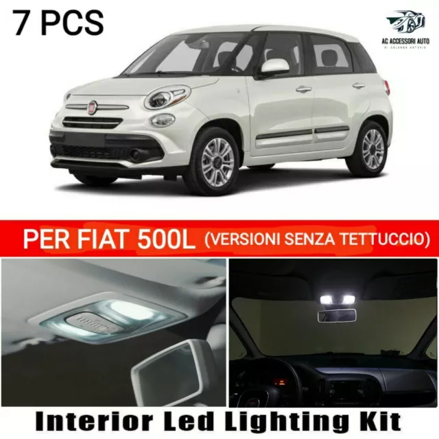 Kit Full Led Interni Fiat 500L Conversione Completa Canbus No Error 6000K