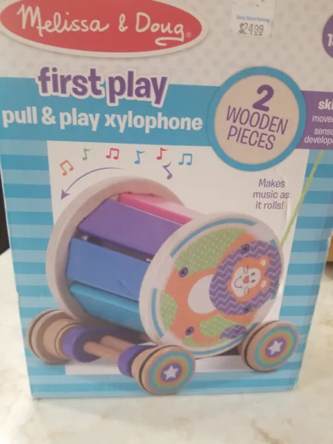 Melissa and Doug First Play Pull And Play Xylophone 18 Month Up Child Toy Musica
