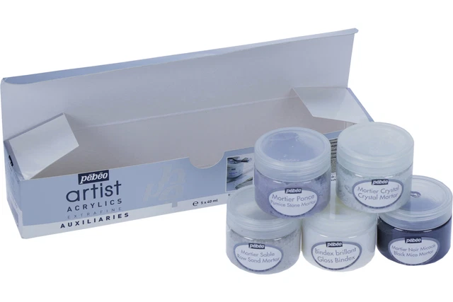 Pebeo Acrílico Morteros Discovery Set Pack 5 x 40 ml
