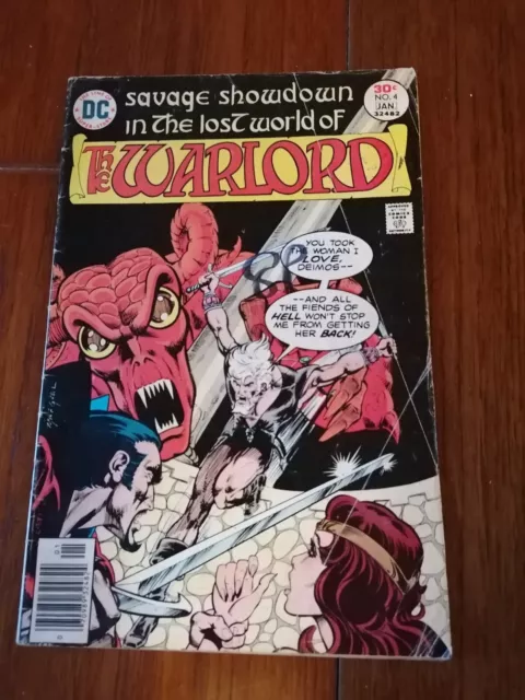 THE WARLORD  #4 - DUEL OF THE TITANS :  D.C Comics January 1977