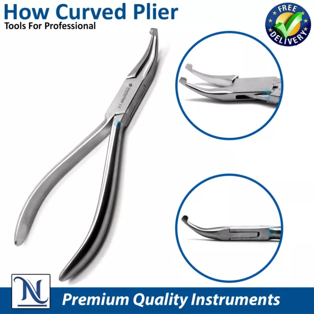 Orthodontic How Plier Curved Archwire Holding Adjusting Band Seating Pliers