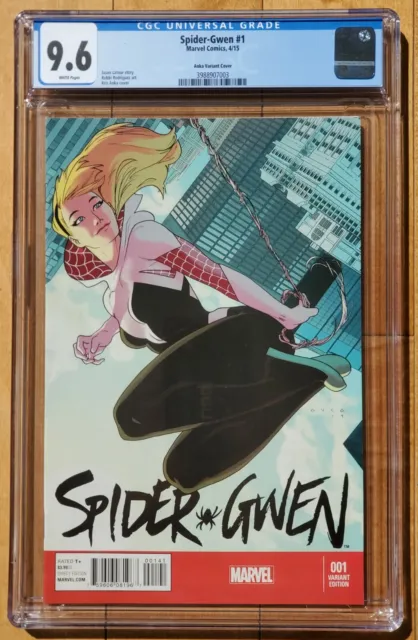 Spider Gwen #1 Cgc 9.6 Kris Anka 1:25 Variant (2015) Marvel Comics