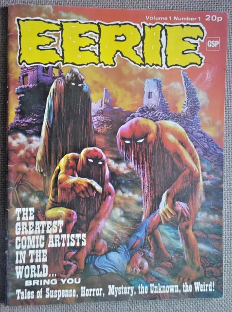 Eerie Vol.1  No.1  Uk 1St  Edition ! From 1972 . Great Warren Horror Anthology !