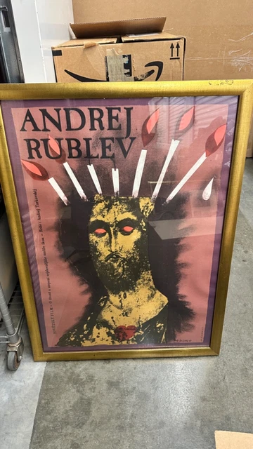 Czech re-release of Andrei Tarkovsky's 1966 film; poster Czech re-release of Andrei Tarkovsky's 1966 film; poster