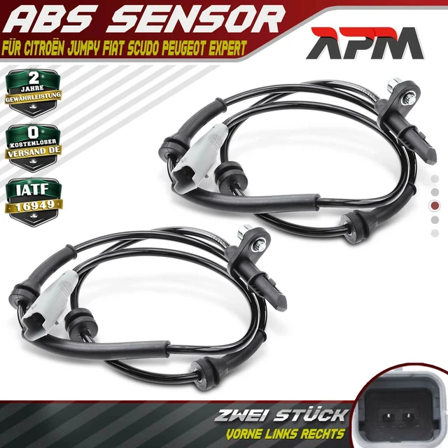Capteurs ABS Avant Gauche/Droite - Compatible Citroën Jumpy, Peugeot Expert, Fiat Scudo 1.6L 2.0L 2007-2016
