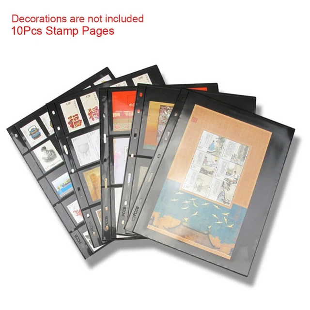 Loose-leaf Double Sided Postacards Paper Stamp Pages stamps holders Stamp Album