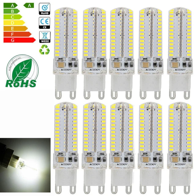 10X G9 LED 10W 3014 104SMD Stiftsockel LED Leuchtmittel Birne Lampe Kaltweiß​